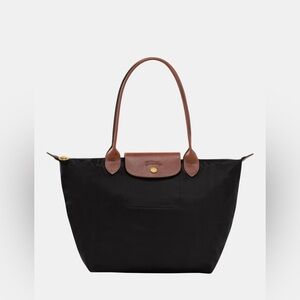 Longchamp LE PLIAGE ORIGINAL M TOTE BAG- Black - Recycled Canvas